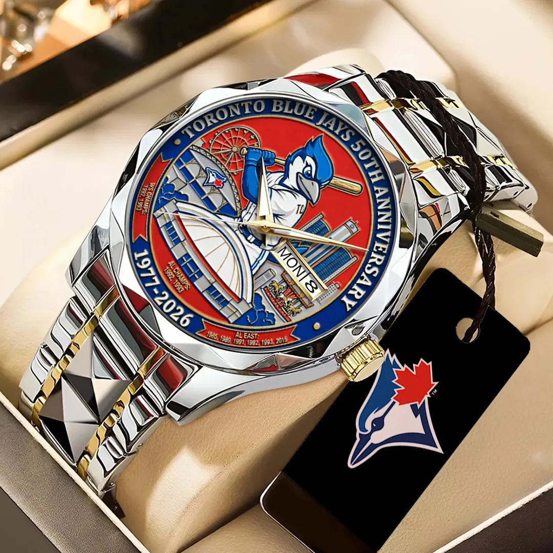 Toronto Blue Jays 50th Anniversary Alloy Luxury Quartz Watch SPM1082